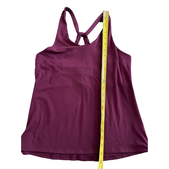Athleta Purple Essence Cross Back Tank Top V Neck Keyhole Back Size XS - Picture 4 of 6